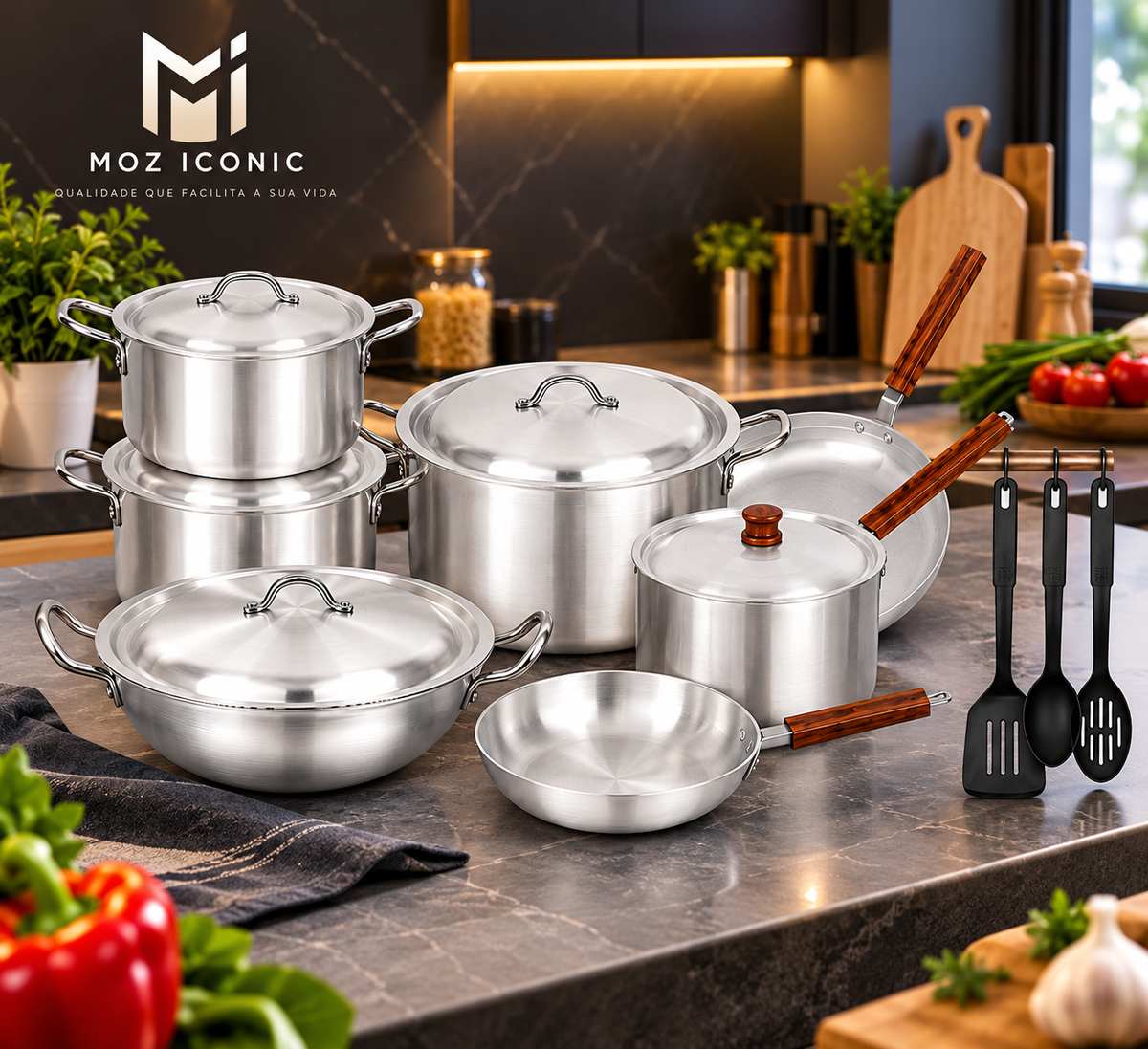 Jogo de Panelas - Cozinhe Com Mais Espaço