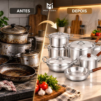 Jogo de Panelas - Cozinhe Com Mais Espaço