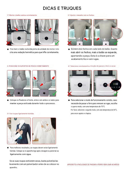 SOKANY SK-12033 — Máquina Automática para Secar e Engomar Roupas